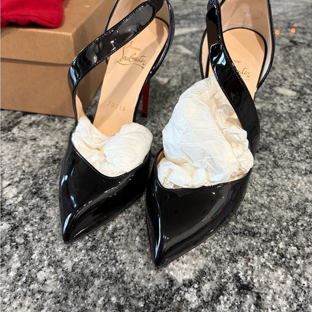 Christian Louboutin Black Patent Leather Heels